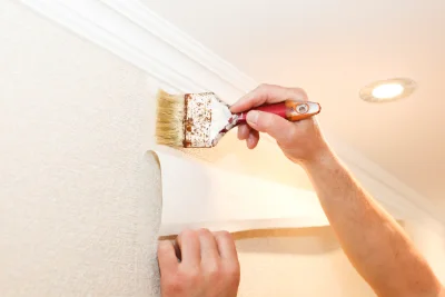 Pose de papier peint à Auterrive — revêtements muraux et toiles de verre